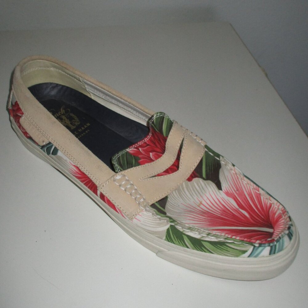 Cole Haan Pinch Maine Classic Mens Floral Boat Deck Moccasin NWOT - Size 13M